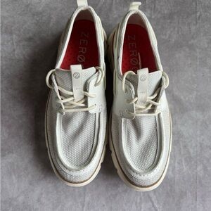 Cole Haan White Boat Shoes for Men